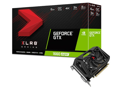 NVIDIA PNY GeForce GTX 1660 SUPER OC 6G Graphics Card (VCG16606SSFPPB-O)