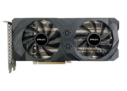NVIDIA PNY GeForce RTX 3060 Ti UPRISING Dual Fan Graphics Card (VCG3060T8DFMPB) Black