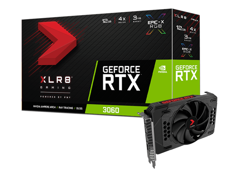 NVIDIA PNY GeForce RTX 3060 XLR8 Gaming REVEL EPIC-X 12GB Graphics Card (VCG306012SFXPPB)