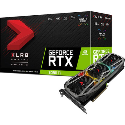 NVIDIA PNY GeForce RTX 3080 10GB XLR8 Gaming EPIC-X RGB Graphics Card (VCG308010TFXPPB)