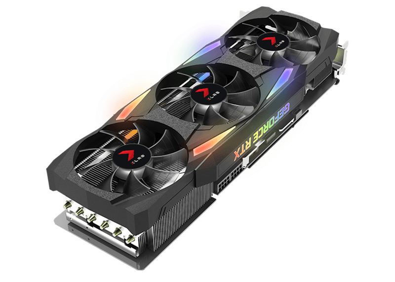 NVIDIA PNY GeForce RTX 3080 Gaming Uprising Epic-X RBG Gaming Graphics Card (VCG308010TFXMPB)