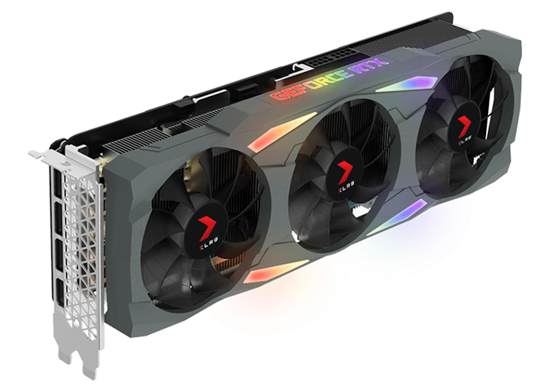 NVIDIA PNY GeForce RTX 3080 Gaming Uprising Epic-X RBG Gaming Graphics Card (VCG308010TFXMPB)