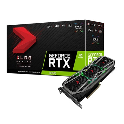 NVIDIA PNY GeForce RTX 3090 Gaming Revel Epic-X RBG Gaming Graphics Card (VCG309024TFXPPB)