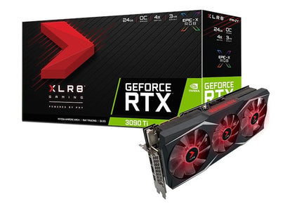 NVIDIA PNY GeForce RTX 3090 Ti Gaming UPRISING 24G OC Graphics Card VCG3090T24TFXMPB-O