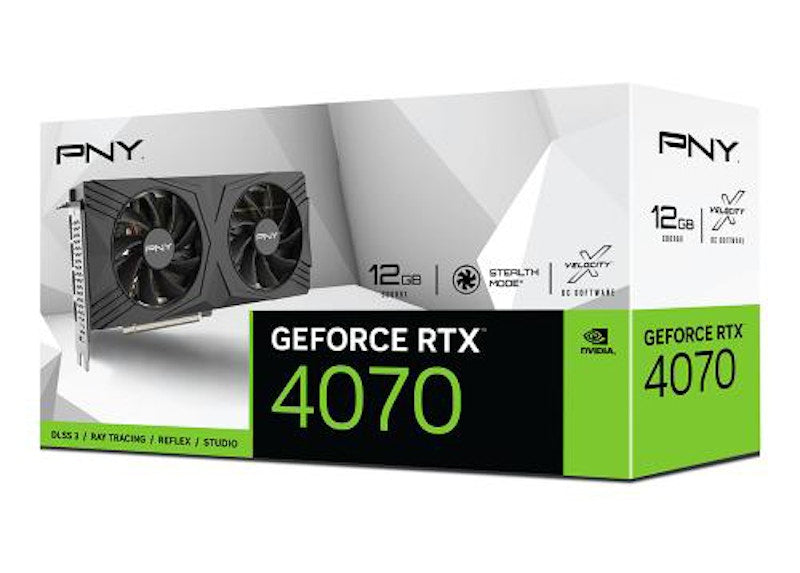 NVIDIA PNY GeForce RTX 4070 VERTO 12GB Graphics Card VCG407012DFXPB1