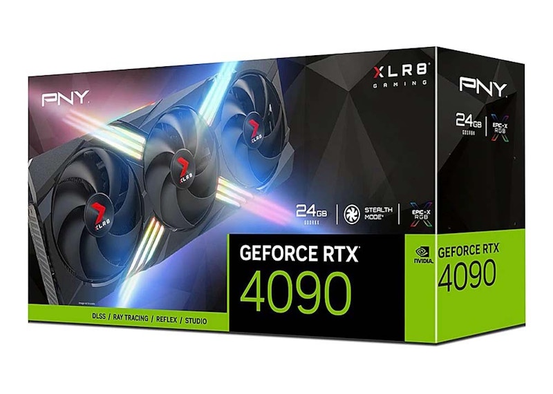 NVIDIA PNY GeForce RTX 4090 Gaming VERTO 24G Graphics Card VCG409024TFXXPB1