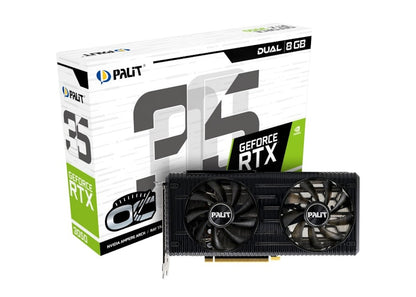 NVIDIA Palit GeForce RTX 3050 Dual 8G OC Graphics Card (NE63050T19PA-190AD)