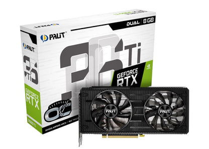 NVIDIA Palit GeForce RTX 3060 Ti 8G Dual OC Graphic Card (NE6306TS19P2-190AD)