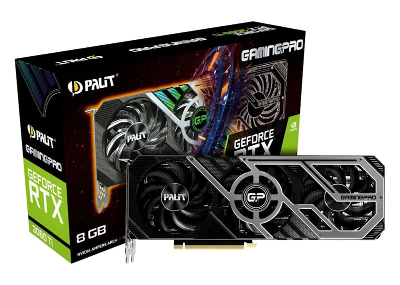 NVIDIA Palit GeForce RTX 3060 Ti GAMING Pro 8G Graphics Card (NE6306T019P2-1041A)