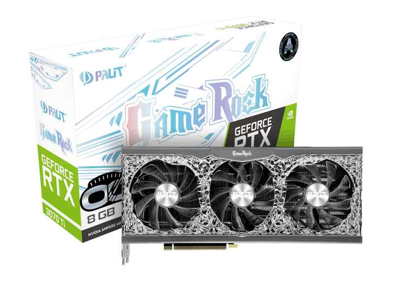 NVIDIA Palit GeForce RTX 3070 Ti GameRock 8G OC (NED307TT19P2-1047G)