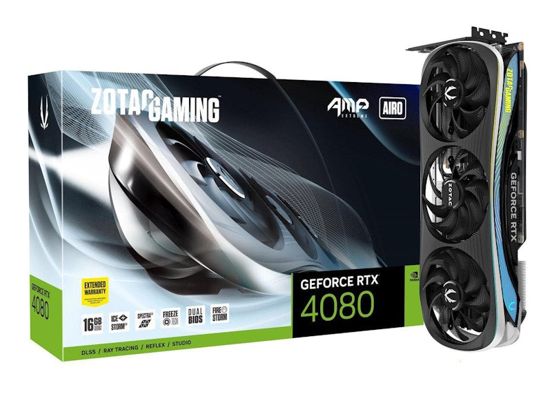 NVIDIA ZOTAC AMP Extreme AIRO GeForce RTX 4080 16GB Graphics Card ZT-D40810B-10P