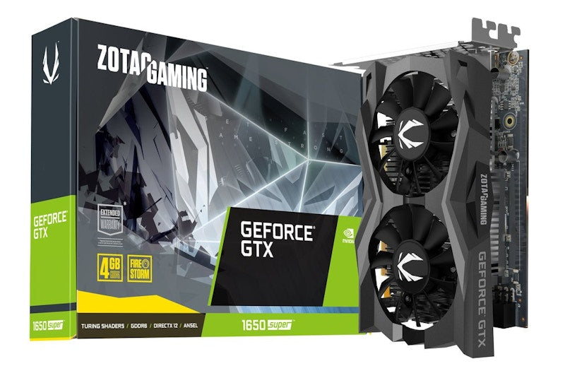 NVIDIA ZOTAC GAMING GeForce GTX 1650 SUPER Twin Fan 4G Graphics Card (ZT-T16510F-10L)