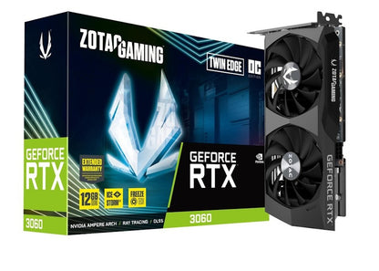 NVIDIA ZOTAC GAMING GeForce RTX 3060 12G Twin Edge OC Graphics Card (ZT-A30600H-10M)