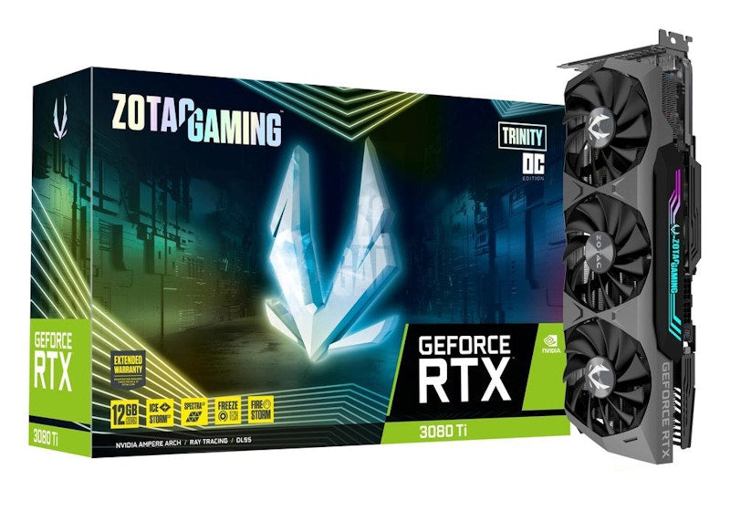 NVIDIA ZOTAC GAMING GeForce RTX 3080 Ti Trinity 12G OC Graphics Card (ZT-A30810J-10P)