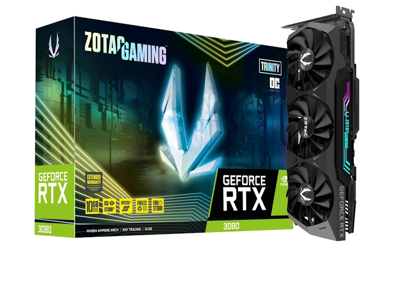 NVIDIA ZOTAC GAMING GeForce RTX 3080 Trinity 10G OC LHR Graphics Card (ZT-A30800J-10PLHR)