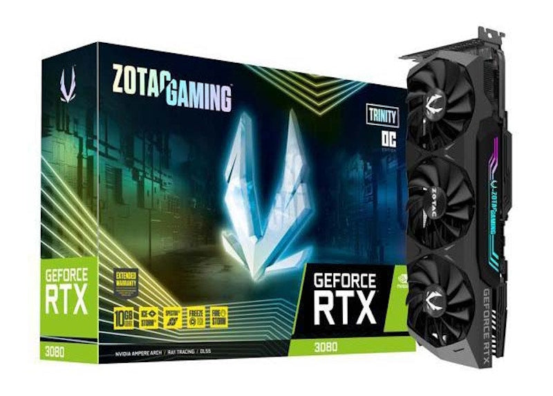 NVIDIA ZOTAC GAMING GeForce RTX 3080 Trinity OC Graphics Card (ZT-A30800J-10P)