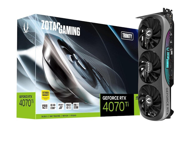 NVIDIA ZOTAC GAMING GeForce RTX 4070 Ti Trinity 12G Graphics Card ZT-D40710D-10P