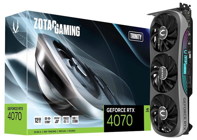 NVIDIA ZOTAC Gaming GeForce RTX 4070 Trinity 12GB Graphics Card ZT-D40700D-10P