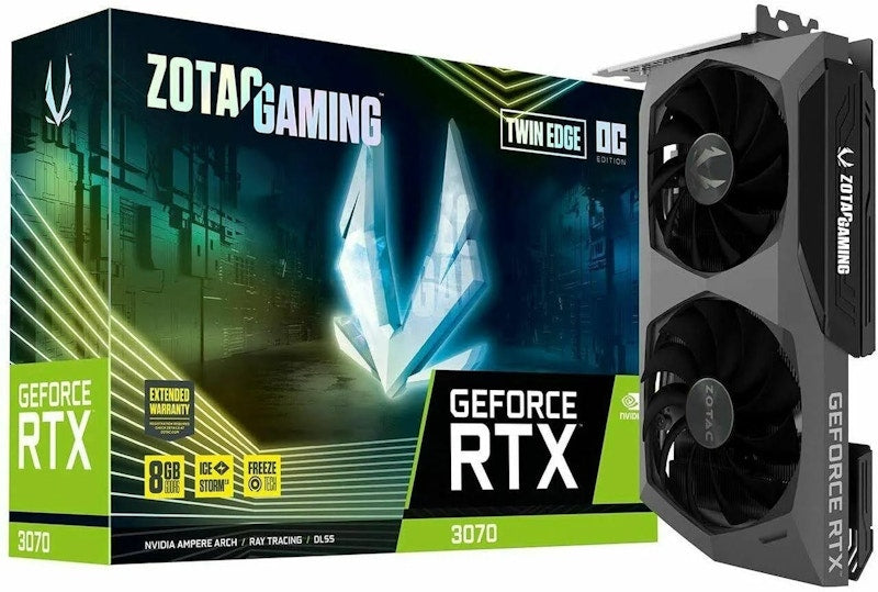 NVIDIA ZOTAC Gaming GeForce RTX 3070 Twin Edge Graphics Card (ZT-A30700E-10P)