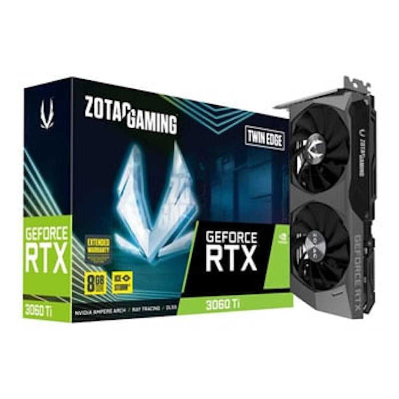 NVIDIA ZOTAC GeForce RTX 3060 Ti Twin Edge 8G LHR Graphics Card (ZT-A30610E-10MLHR)
