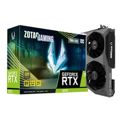 NVIDIA ZOTAC GeForce RTX 3070 Twin Edge 8G OC LHR Graphics Card (ZT-A30700H-10PLHR)