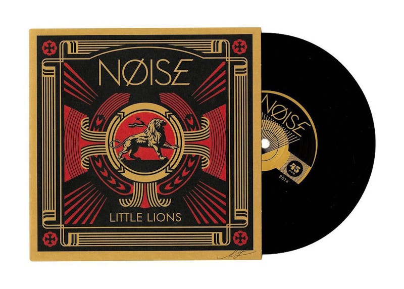 NØISE Little Lions 7-inch Vinyl (Signed by Shepard Fairey, Edition of 1,000)