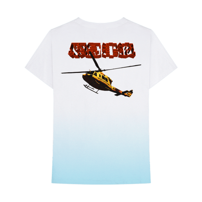 Nav Air Rescue Gradient Wash Tee White