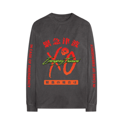 Nav High Alert XO Logo Vintage Longsleeve Tee Black