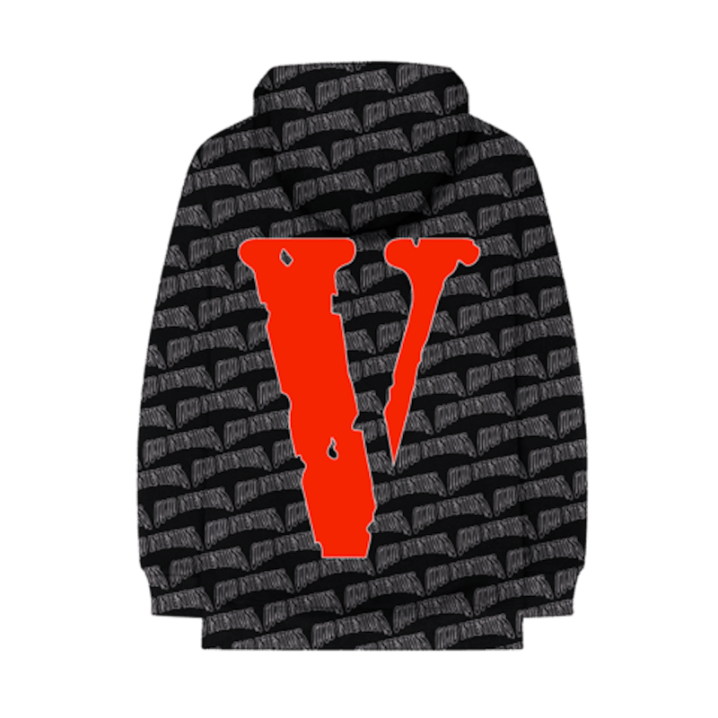 Nav x Vlone All Over Hoodie Black