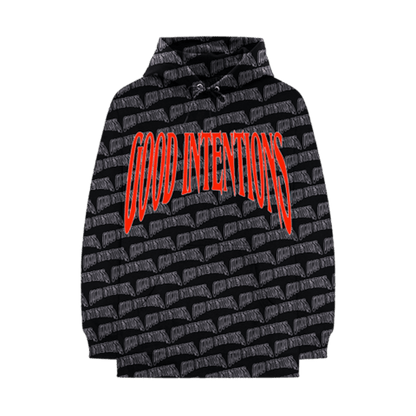 Nav x Vlone All Over Hoodie Black