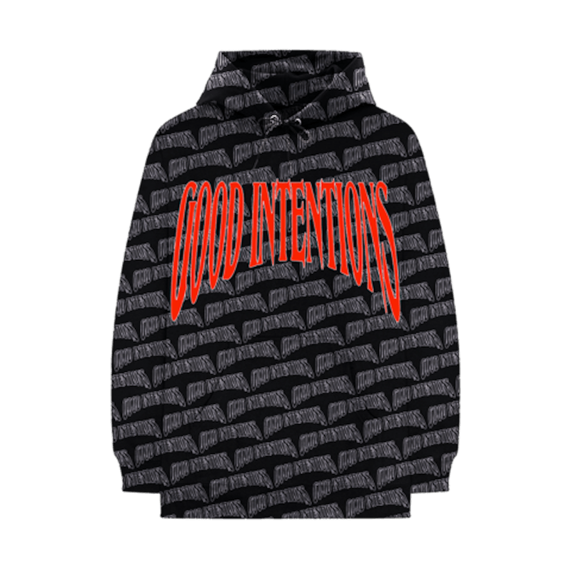 Nav x Vlone All Over Hoodie Black