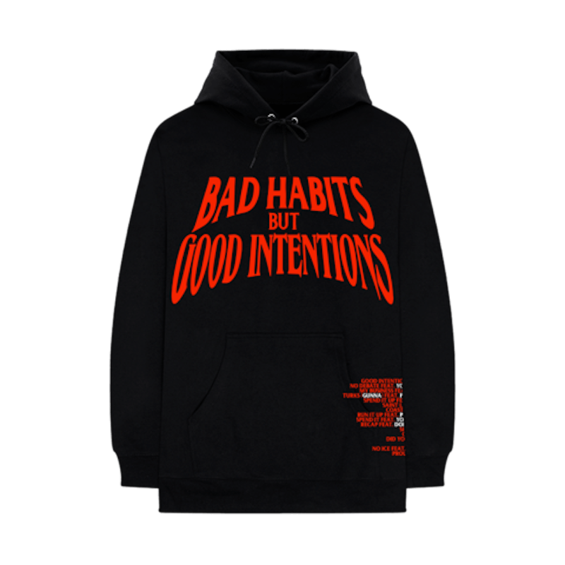 Nav x Vlone Bad Habits Hoodie Black