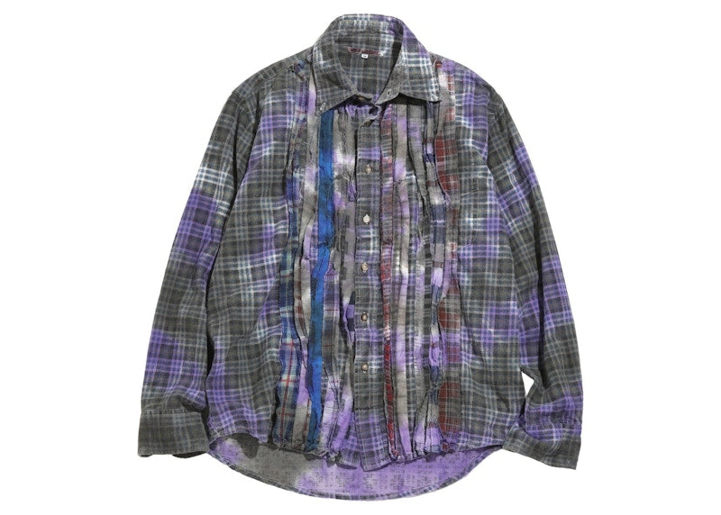 Needles Flannel Ribbon Button Down Shirt Multicolor