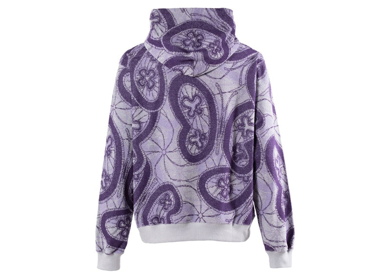 Needles Papillon Pile JQ Classic Hoodie White Purple