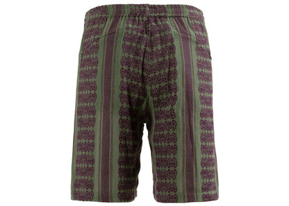 Needles Papillon Stripe Dobby JQ Basketball Shorts Green