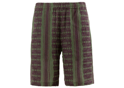 Needles Papillon Stripe Dobby JQ Basketball Shorts Green