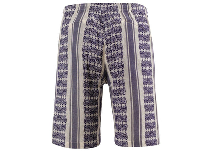 Needles Papillon Stripe Dobby JQ Basketball Shorts White
