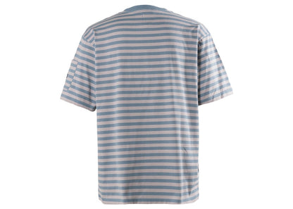 Needles S/S Crew Neck Stripe Jersey Tee Blue Grey