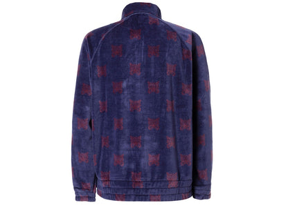 Needles Velour Papillon Track Jacket Purple Bordeaux