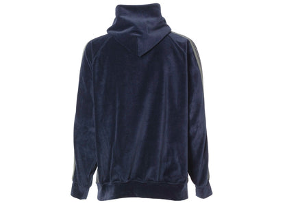 Needles Velour Track Hoodie Navy