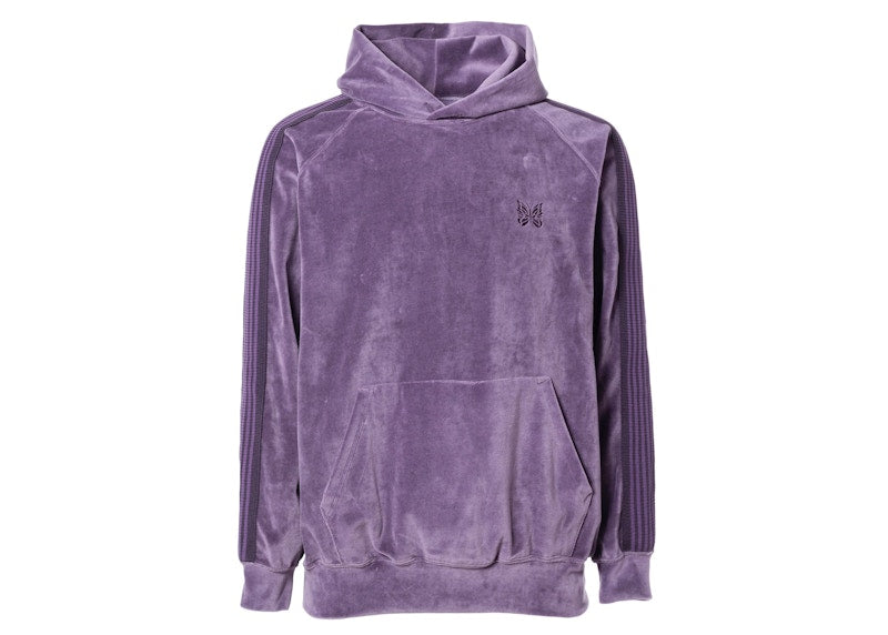 Needles Velour Track Hoodie Purple