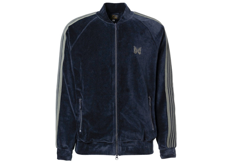 Needles Velour Track Jacket Navy