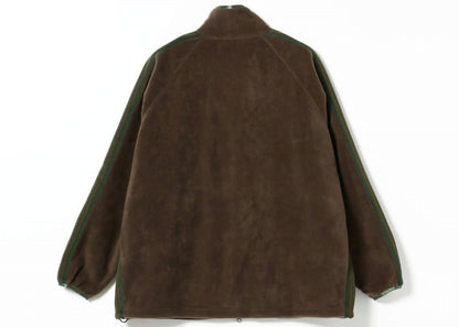 Needles x Beams Fleece Track Jacket Brown Green