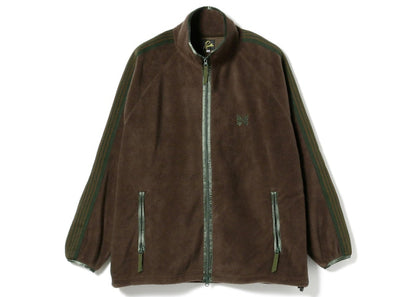 Needles x Beams Fleece Track Jacket Brown Green