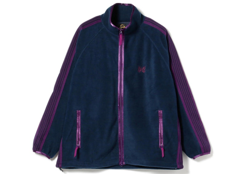 Needles x Beams Fleece Track Jacket Navy Purple