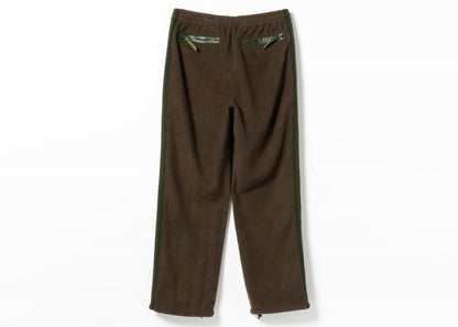 Needles x Beams Fleece Track Pants Brown Green
