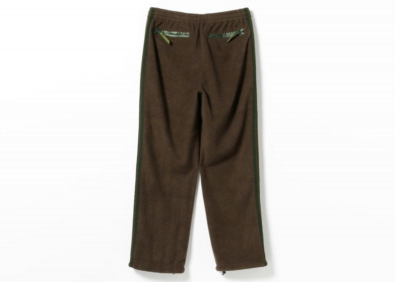 Needles x Beams Fleece Track Pants Brown Green