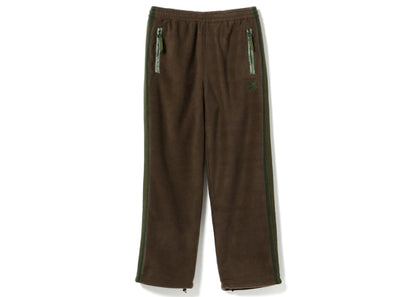 Needles x Beams Fleece Track Pants Brown Green