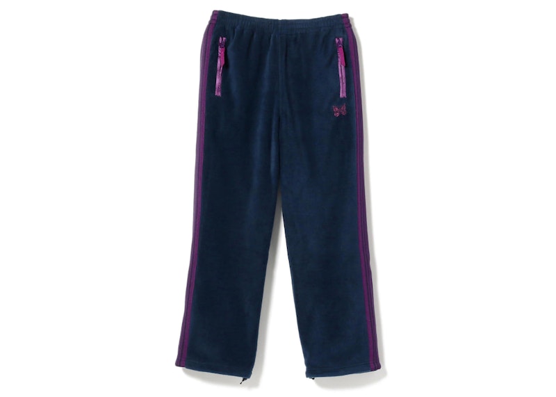 Needles x Beams Fleece Track Pants Navy Purple