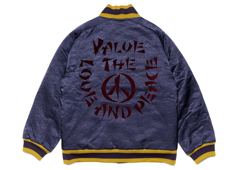 Needles x Sasquatchfabrix. Award C/R Satin Jacket Purple